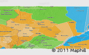 Political Shades Panoramic Map of Cuvette