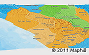 Political Shades Panoramic Map of Kouilou