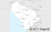 Silver Style Simple Map of Kouilou