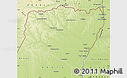 Physical Map of Dongou
