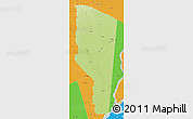 Physical 3D Map of Epena, political outside