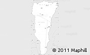 Silver Style Simple Map of Likouala