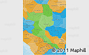 Political Shades 3D Map of Niari