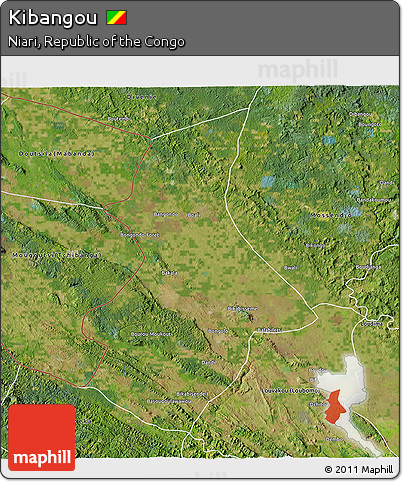Satellite 3D Map of Kibangou
