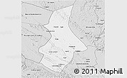 Silver Style 3D Map of Kibangou