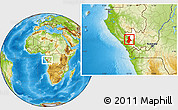Physical Location Map of Kibangou, highlighted parent region
