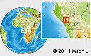 Physical Location Map of Kibangou