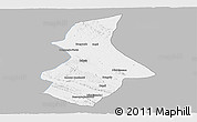 Gray Panoramic Map of Kibangou, single color outside