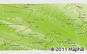 Physical Panoramic Map of Kibangou