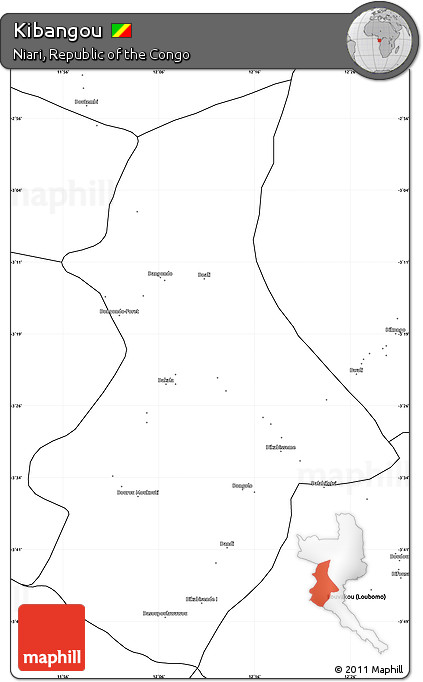 Blank Simple Map of Kibangou