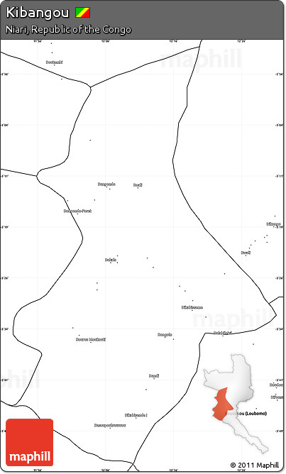 Blank Simple Map of Kibangou