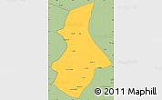 Savanna Style Simple Map of Kibangou