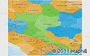 Political Shades Panoramic Map of Niari