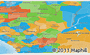 Political Panoramic Map of Republic of the Congo