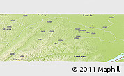 Physical Panoramic Map of Abala