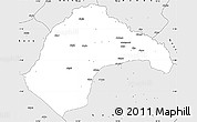 Silver Style Simple Map of Abala