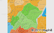 Political Shades Map of Plateaux