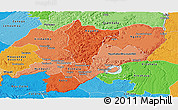 Political Shades Panoramic Map of Pool