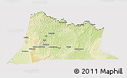 Physical 3D Map of Sembe, cropped outside