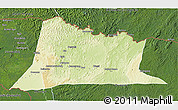 Physical 3D Map of Sembe, satellite outside