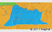 Political 3D Map of Sembe