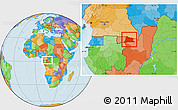 Political Location Map of Sembe