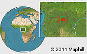 Satellite Location Map of Sembe