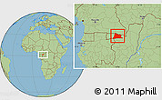 Savanna Style Location Map of Sembe