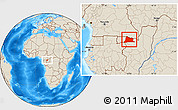 Shaded Relief Location Map of Sembe