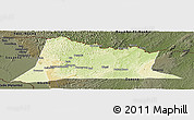 Physical Panoramic Map of Sembe, darken