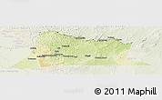 Physical Panoramic Map of Sembe, lighten