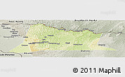Physical Panoramic Map of Sembe, semi-desaturated