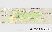 Physical Panoramic Map of Sembe, shaded relief outside
