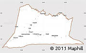 Classic Style Simple Map of Sembe, cropped outside