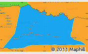 Political Simple Map of Sembe