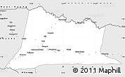 Silver Style Simple Map of Sembe