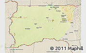 Physical 3D Map of Souanke, shaded relief outside
