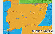Political 3D Map of Souanke