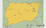 Savanna Style 3D Map of Souanke