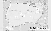 Silver Style 3D Map of Souanke