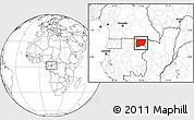 Blank Location Map of Souanke