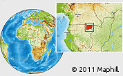 Physical Location Map of Souanke