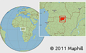 Savanna Style Location Map of Souanke