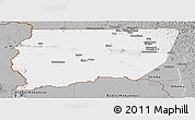 Gray Panoramic Map of Souanke