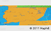 Political Panoramic Map of Souanke