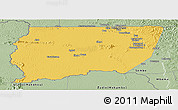 Savanna Style Panoramic Map of Souanke