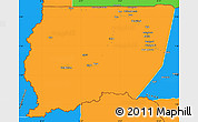 Political Simple Map of Souanke