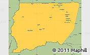 Savanna Style Simple Map of Souanke