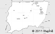 Silver Style Simple Map of Souanke