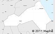 Silver Style Simple Map of Saint-Benoit